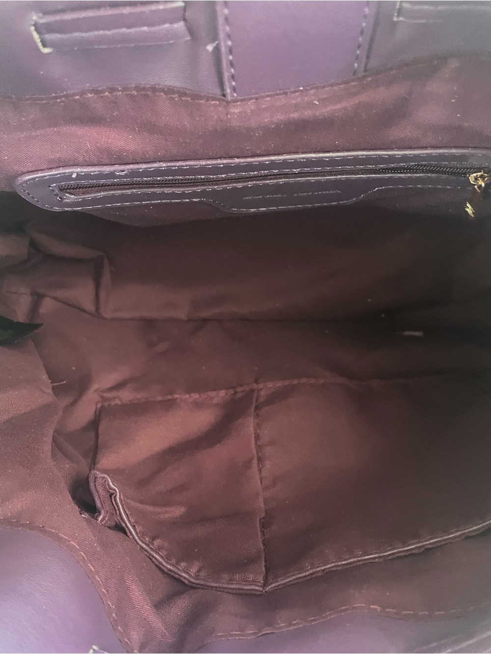 Badgley Mischka plum vegan leather dumpling bag - Picture 5 of 8